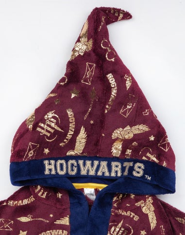 Vanilla Underground Harry Potter Kids Hedwig All-Over Print Red Bathrobe