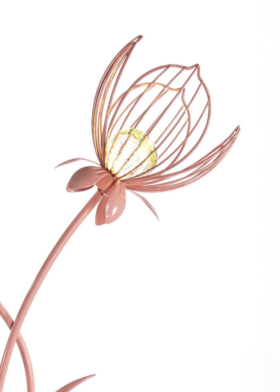 Premier Decorations Pink Solar Metal Fuschia Garden Stake Light