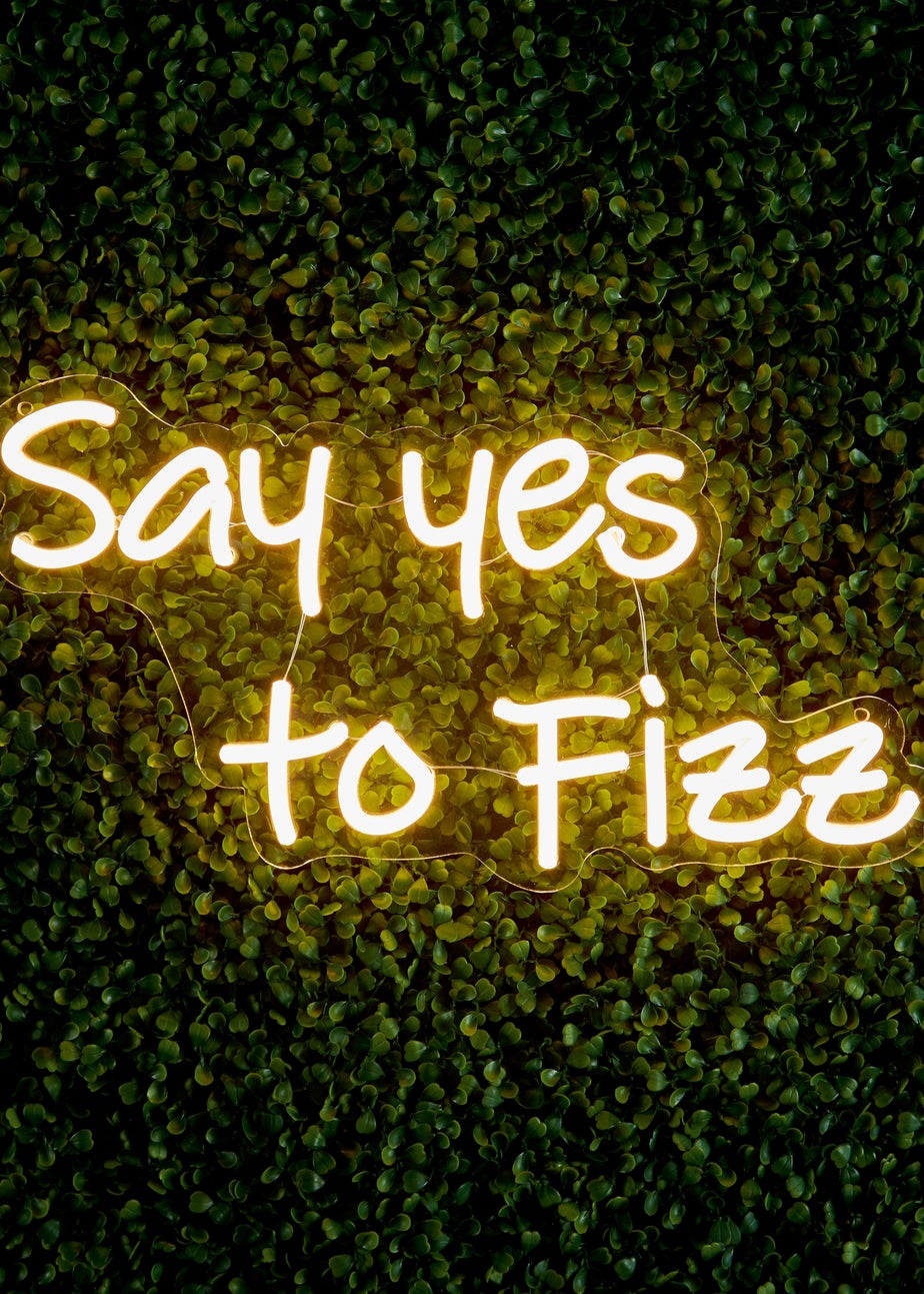 Premier Decorations LED Neon Say Yes to Fizz Wall Sign