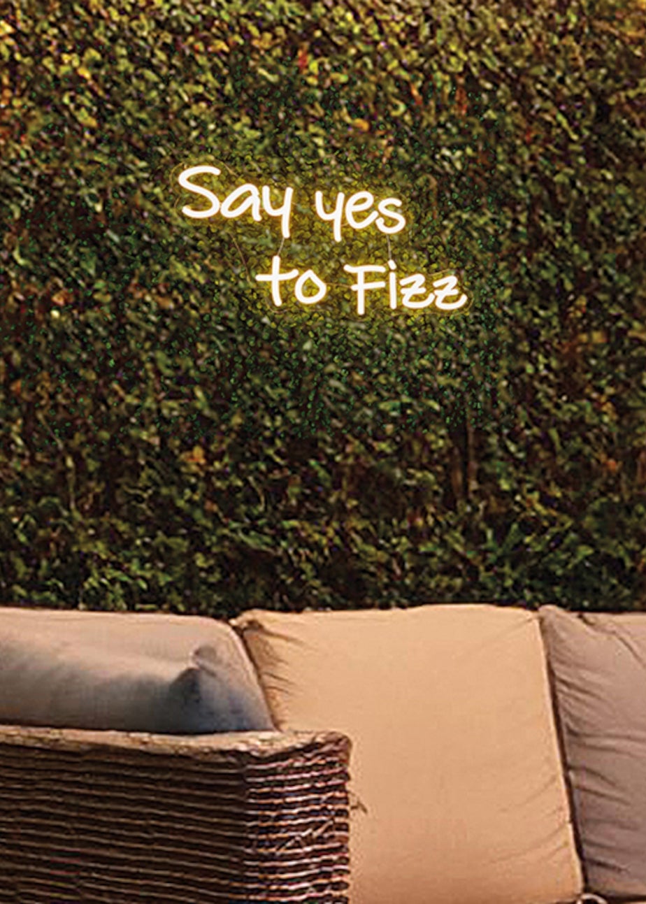 Premier Decorations LED Neon Say Yes to Fizz Wall Sign