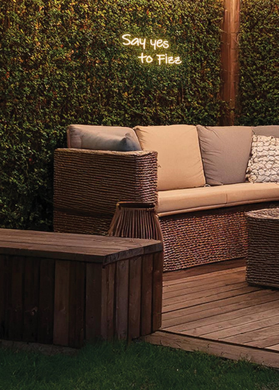 Premier Decorations LED Neon Say Yes to Fizz Wall Sign