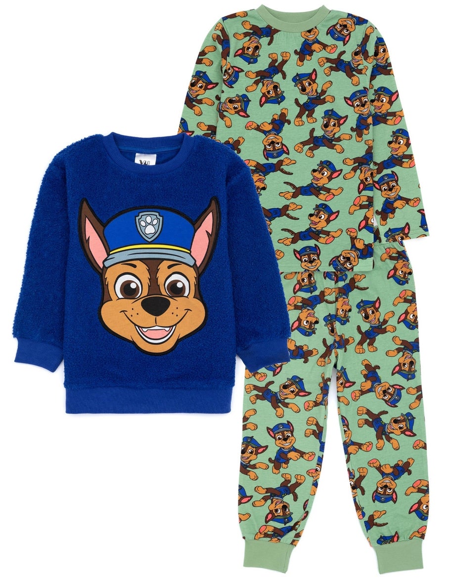 Vanilla Underground Paw Patrol Kids Chase Applique & Green PJs