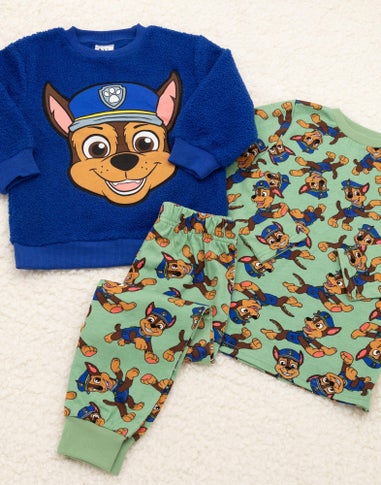 Vanilla Underground Paw Patrol Kids Chase Applique & Green PJs