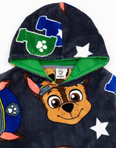 Vanilla Underground Paw Patrol Kids Chase All-Over Print Grey Blanket Hoodie