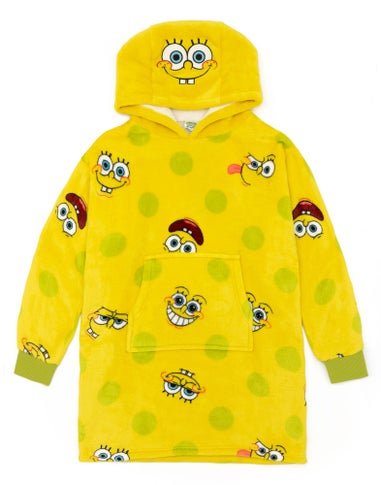 Vanilla Underground SpongeBob SquarePants Kids Yellow Blanket Hoodie