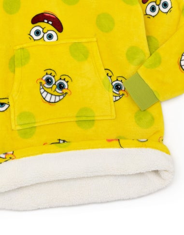 Vanilla Underground SpongeBob SquarePants Kids Yellow Blanket Hoodie