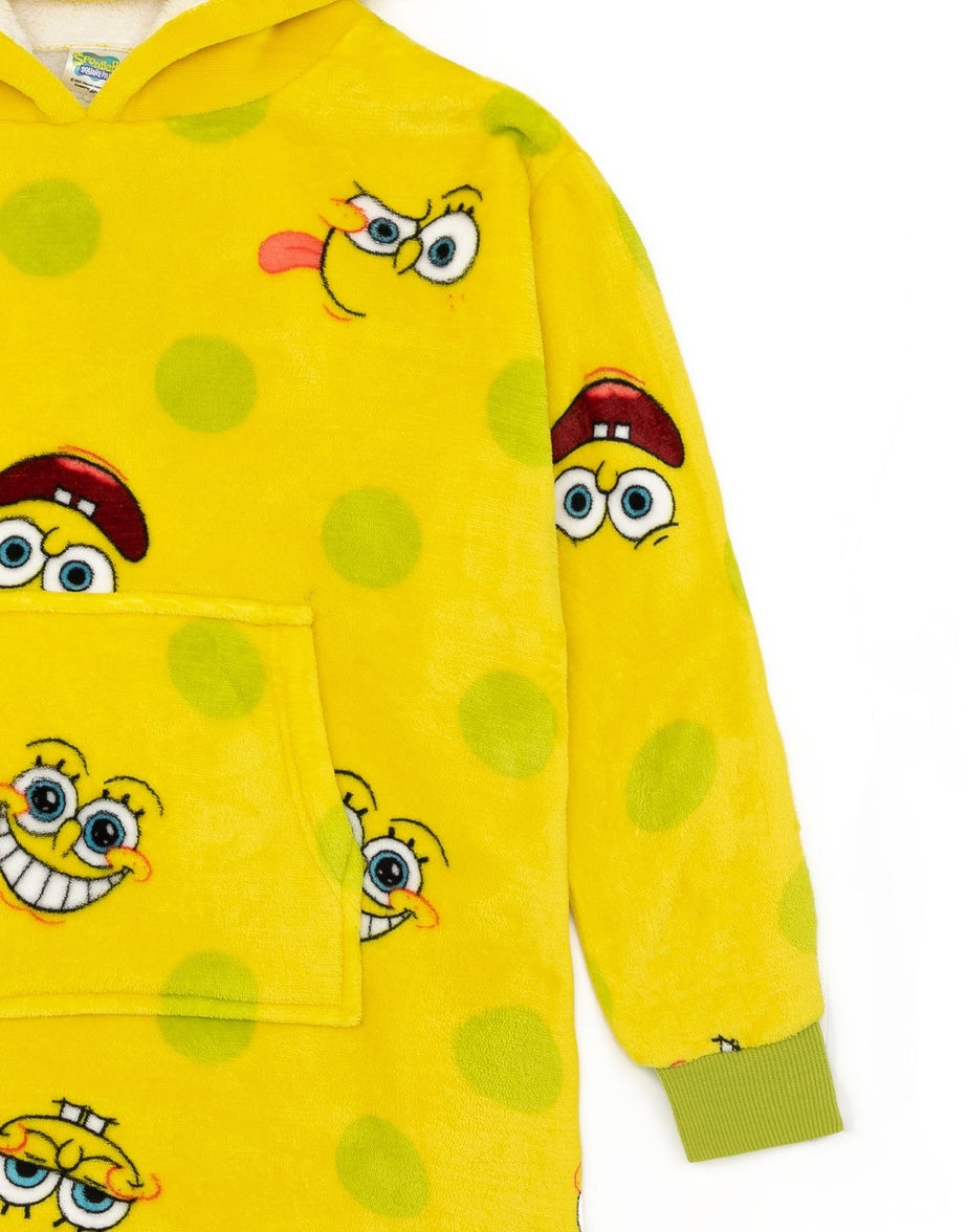 Vanilla Underground SpongeBob SquarePants Kids Yellow Blanket Hoodie