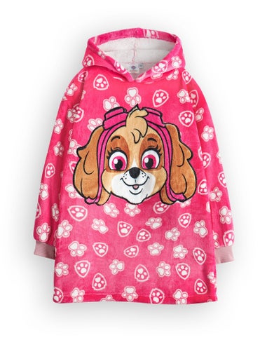 Vanilla Underground Paw Patrol Kids Pink Blanket Hoodie