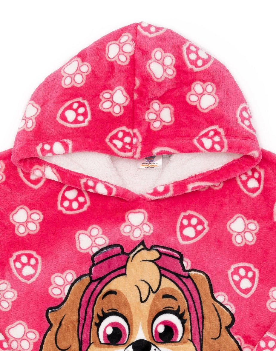 Vanilla Underground Paw Patrol Kids Pink Blanket Hoodie