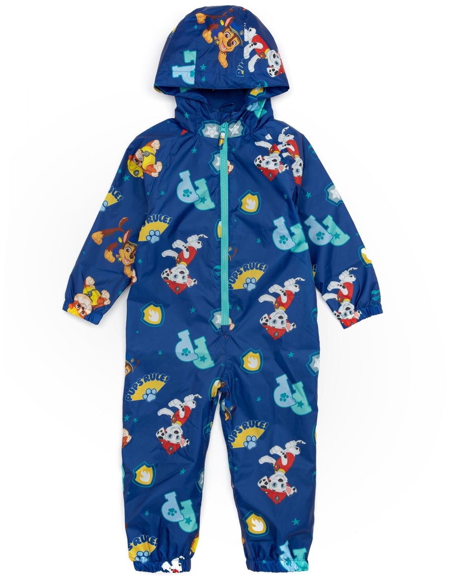 Paw Patrol Boys Blue Marshall Rubble & Chase Puddle Suit (2 - 7 Years)