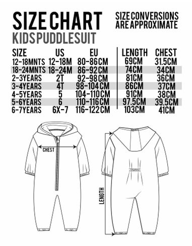 Paw Patrol Boys Blue Marshall Rubble & Chase Puddle Suit (2 - 7 Years)