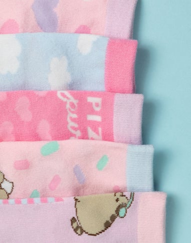 Pusheen Girls Multicoloured Calf Socks Set Of 5 (12.5 Younger - 6.5 Older)