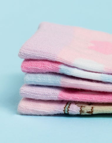 Pusheen Girls Multicoloured Calf Socks Set Of 5 (12.5 Younger - 6.5 Older)