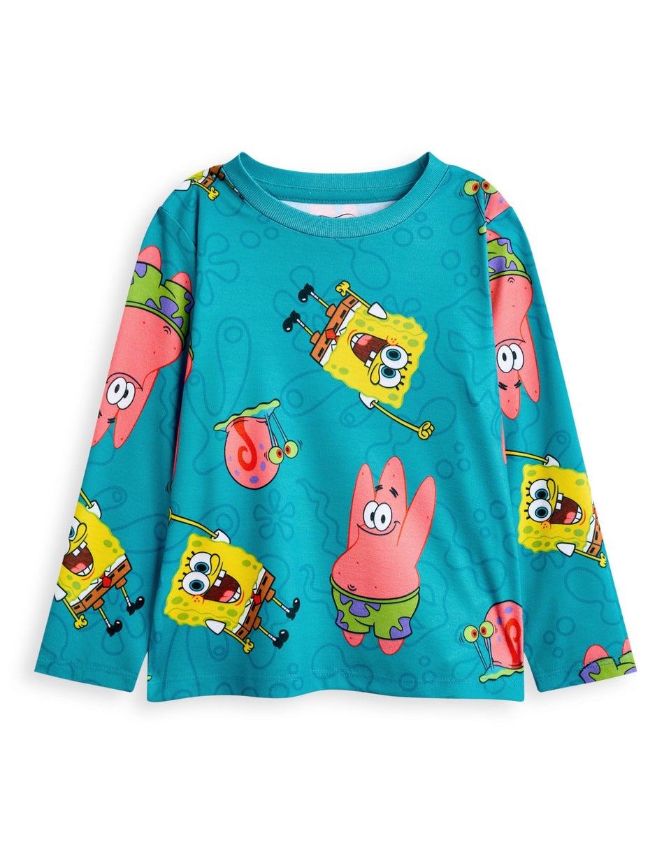 SpongeBob SquarePants Kids Multicoloured Pack Of 2 Pyjama Set (3 - 14 Years)