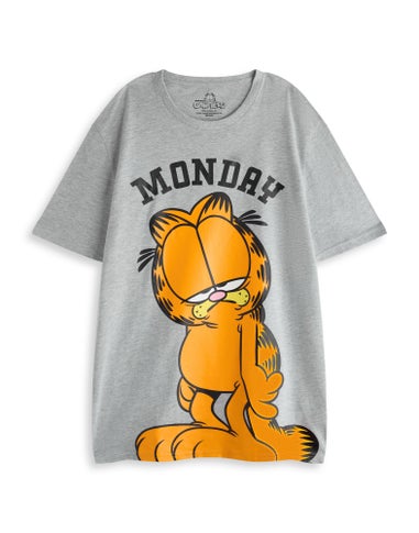 Vanilla Underground Garfield Adults Multi Character Grey PJs