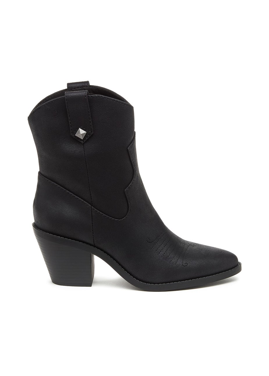 Rocket Dog Black Feather Ankle Boots