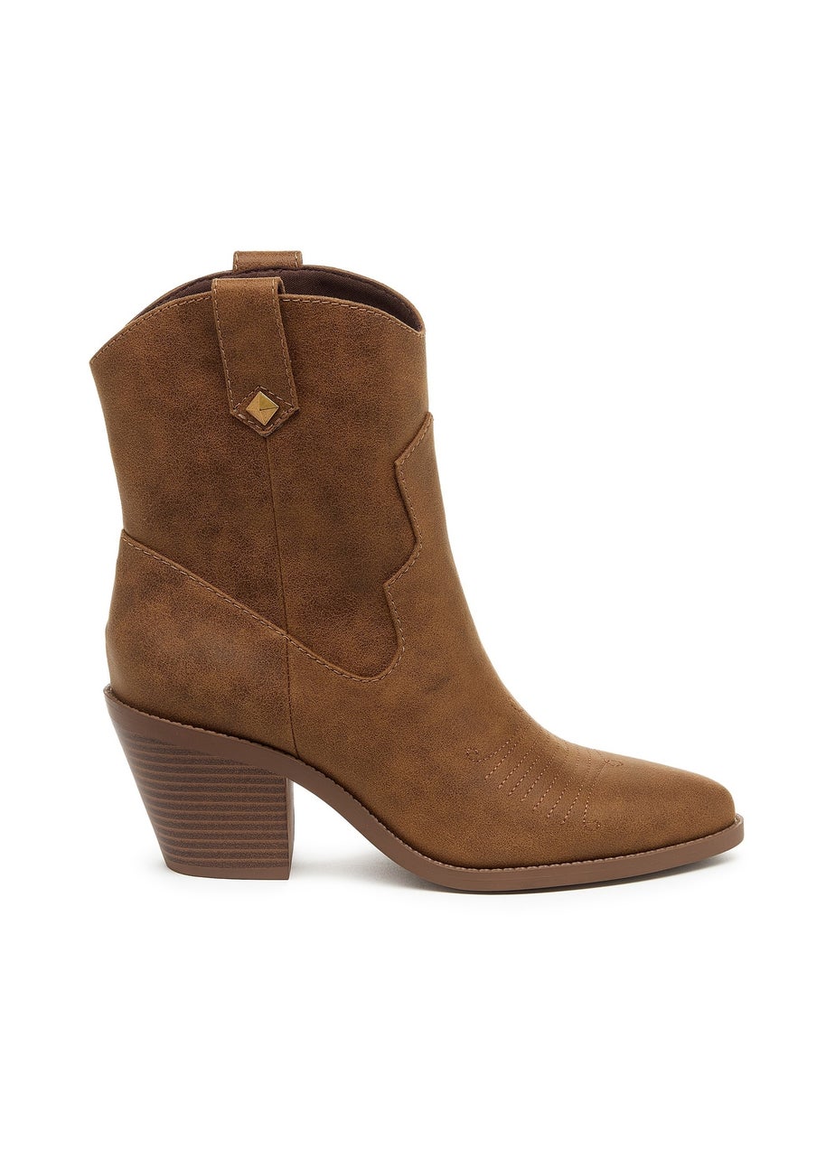 Rocket Dog Brown Feather Ankle Boots