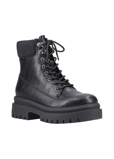 Rocket Dog Black Danie Lug Boots