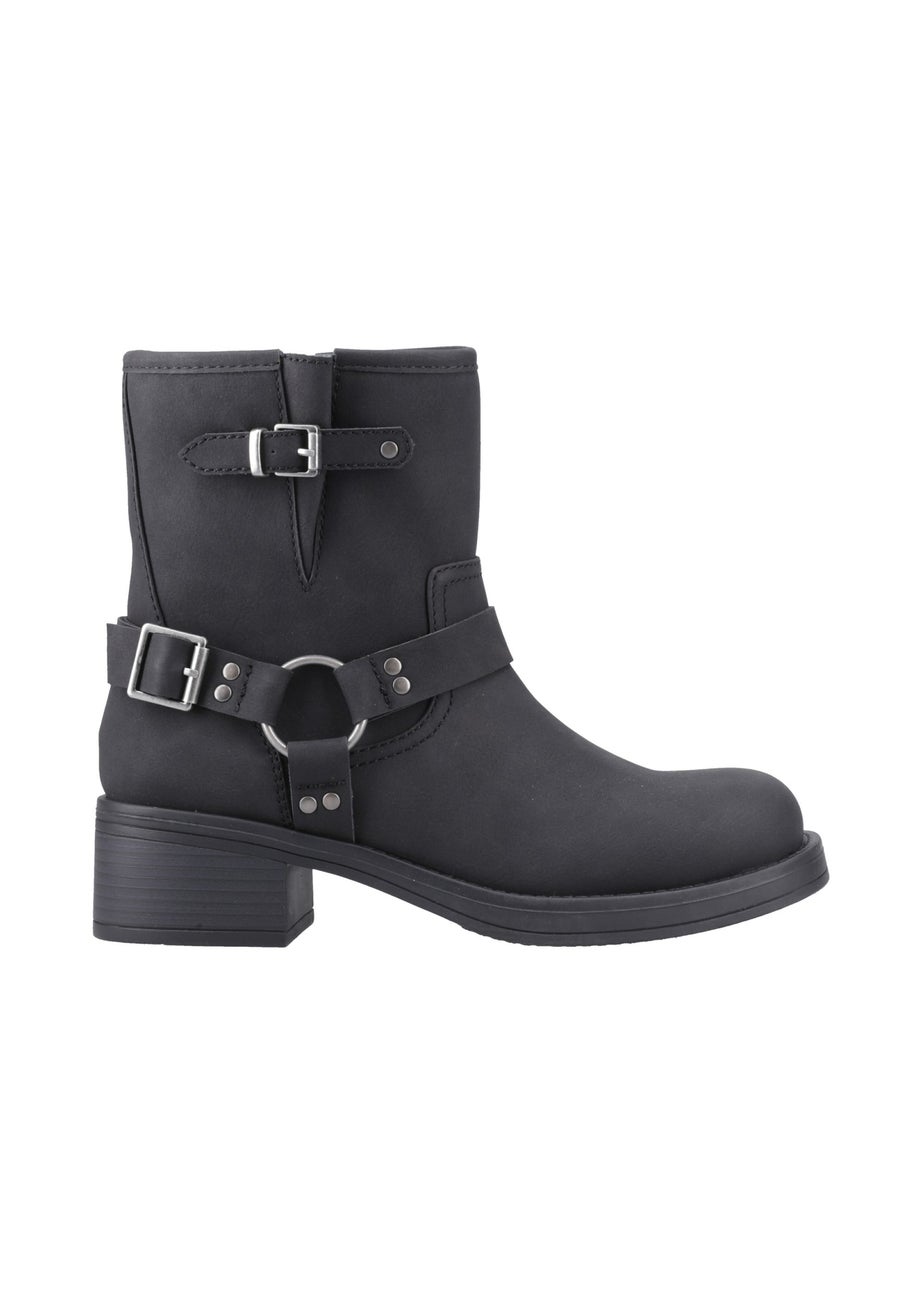 Rocket Dog Black Nino Mid Biker Boots