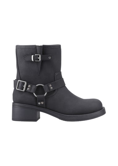 Rocket Dog Black Nino Mid Biker Boots