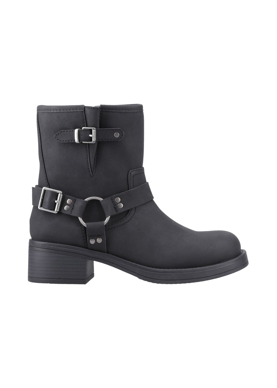 Rocket Dog Black Nino Mid Biker Boots