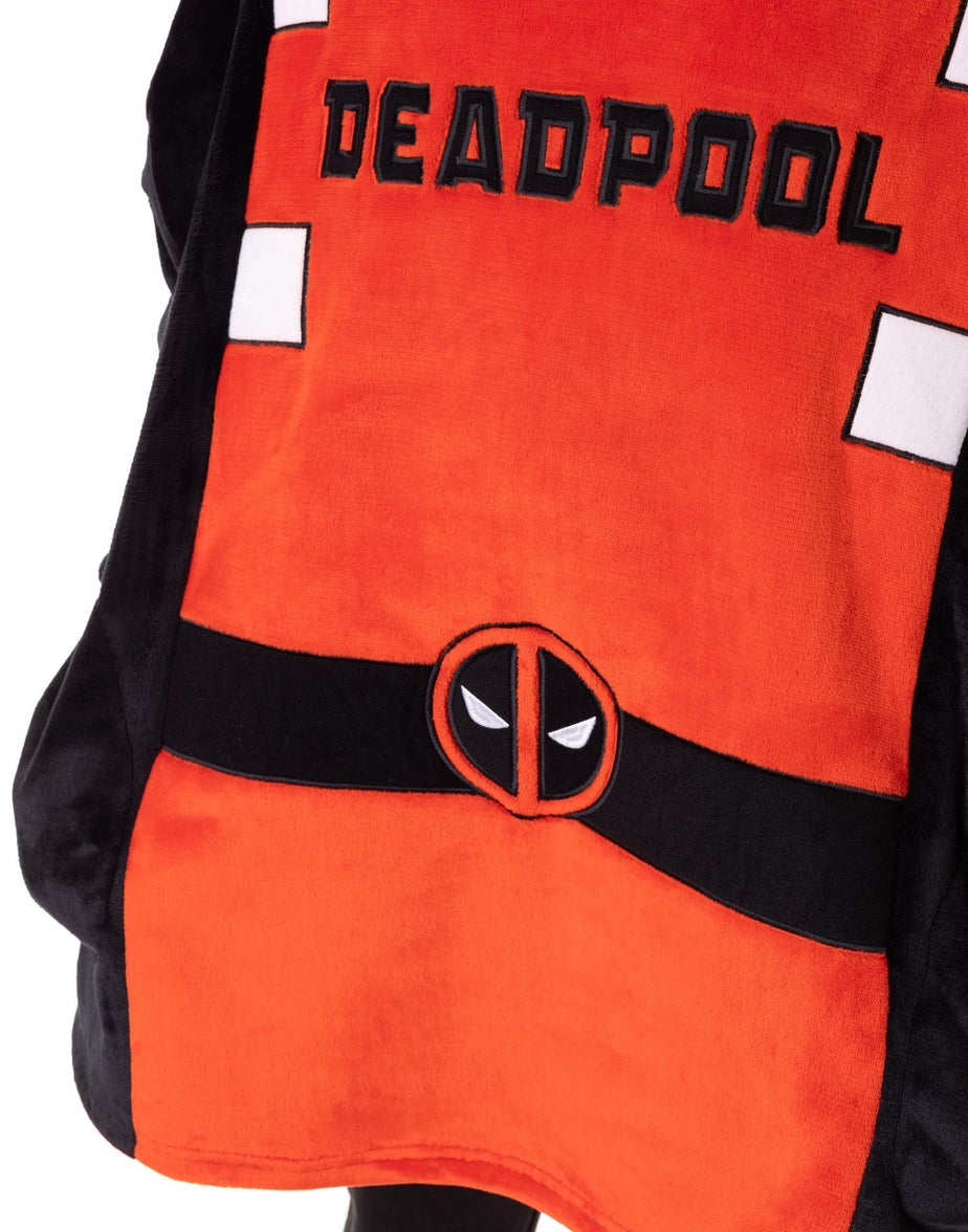 Vanilla Underground Marvel Adults Multicoloured Deadpool Blanket Hoodie