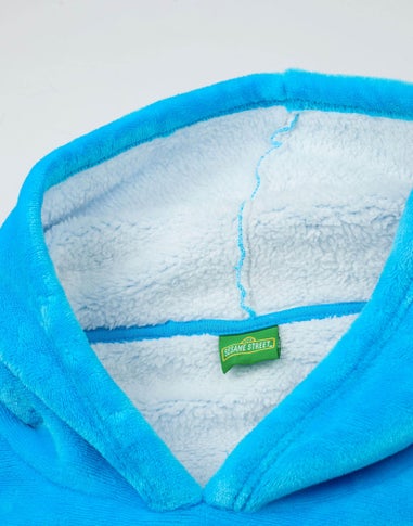 Vanilla Underground Sesame Street Adults Cookie Monster Blanket Blue Hoodie