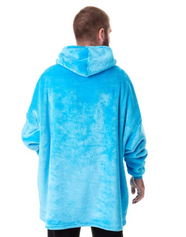Vanilla Underground Sesame Street Adults Cookie Monster Blanket Blue Hoodie