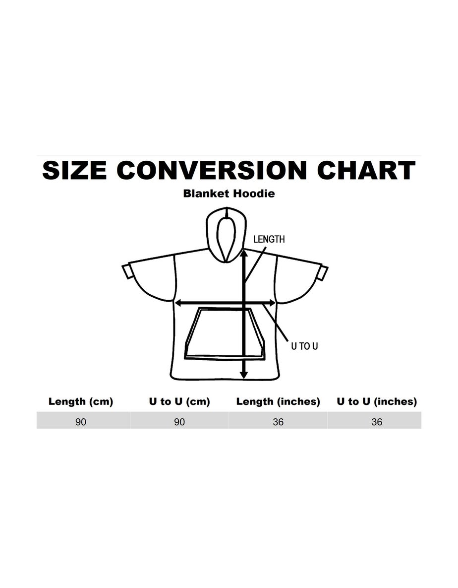 Vanilla Underground Sesame Street Adults Cookie Monster Blanket Blue Hoodie