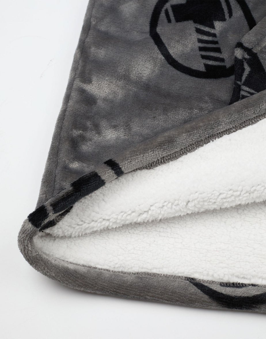 Vanilla Underground Marvel Adults Logo Blanket Grey Hoodie