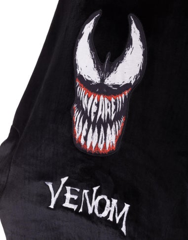 Vanilla Underground Marvel Adults Venom Blanket Black Hoodie