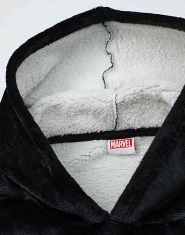 Vanilla Underground Marvel Adults Venom Blanket Black Hoodie