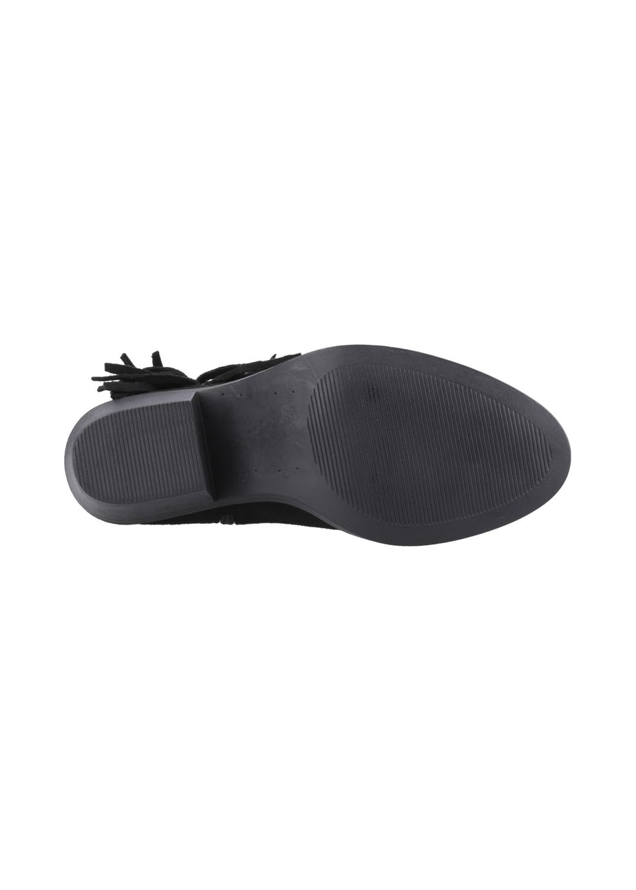 Rocket Dog Black Yankee Tassel Cowboy Boots