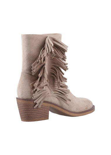 Rocket Dog Taupe Yankee Tassel Cowboy Boots