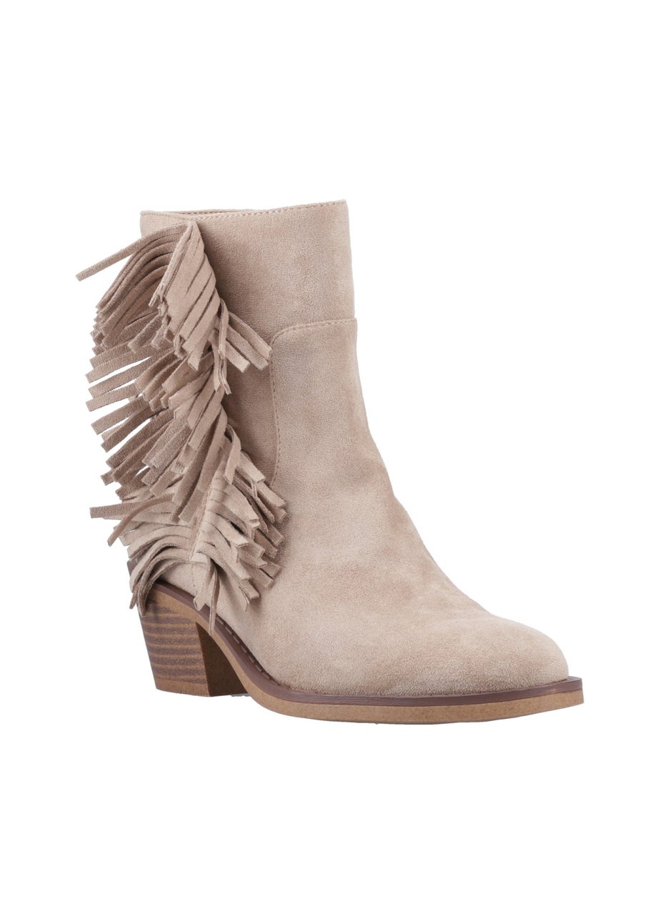 Rocket Dog Taupe Yankee Tassel Cowboy Boots