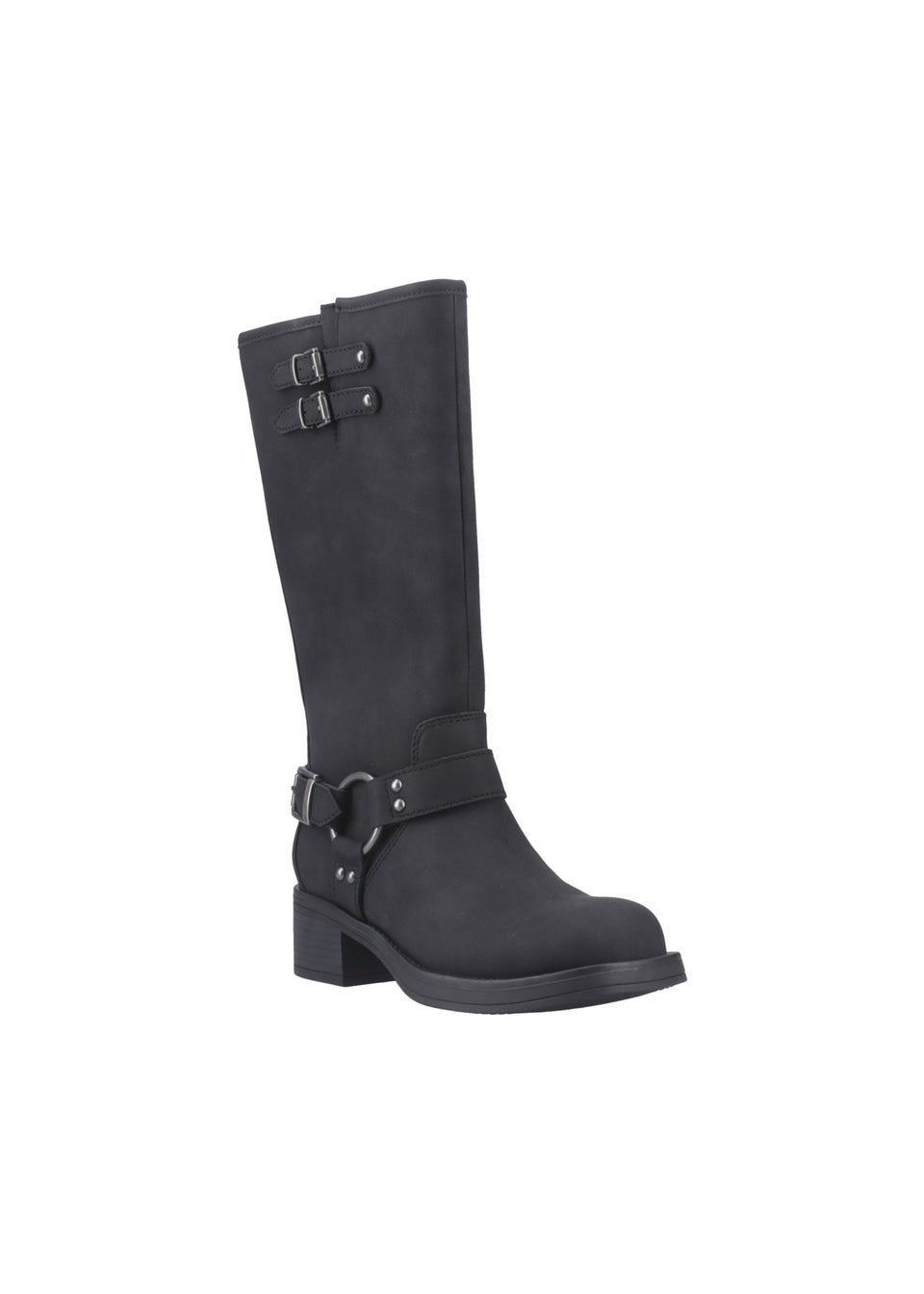 Rocket Dog Black Nash Tall Biker Boots