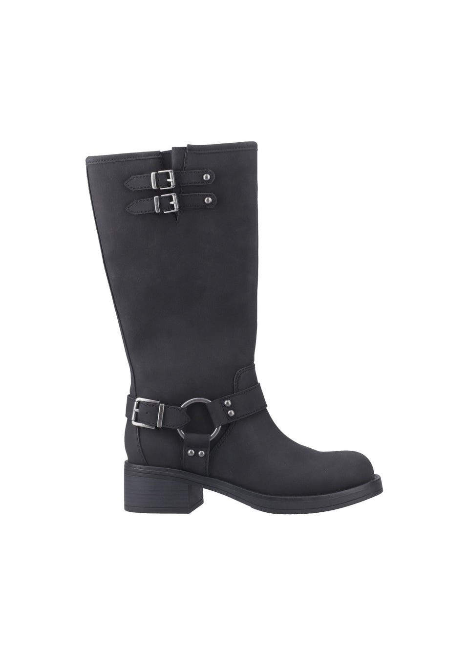 Rocket Dog Black Nash Tall Biker Boots