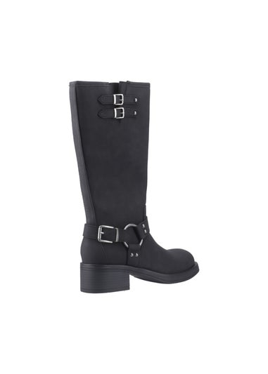 Rocket Dog Black Nash Tall Biker Boots