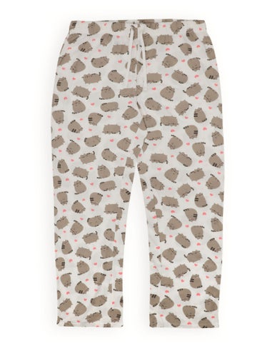 Pusheen Womens Cream Pusheen The Cat Pyjama Set