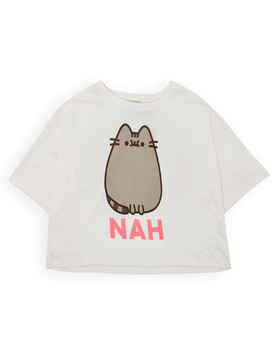 Pusheen Womens Cream Pusheen The Cat Pyjama Set