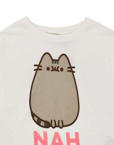 Pusheen Womens Cream Pusheen The Cat Pyjama Set