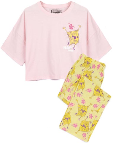 Vanilla Underground SpongeBob SquarePants Adults Spongebob Squarepants Pink PJs