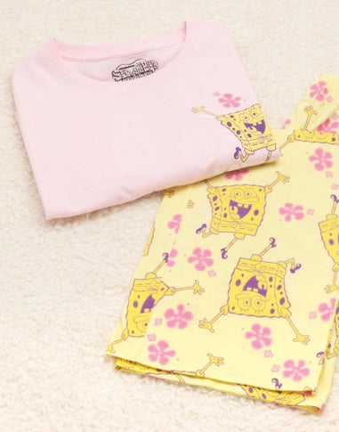 Vanilla Underground SpongeBob SquarePants Adults Spongebob Squarepants Pink PJs