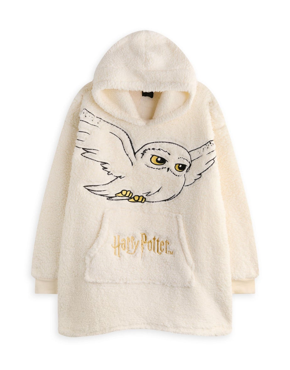 Vanilla Underground Harry Potter Adults Hedwig Blanket Beige Hoodie