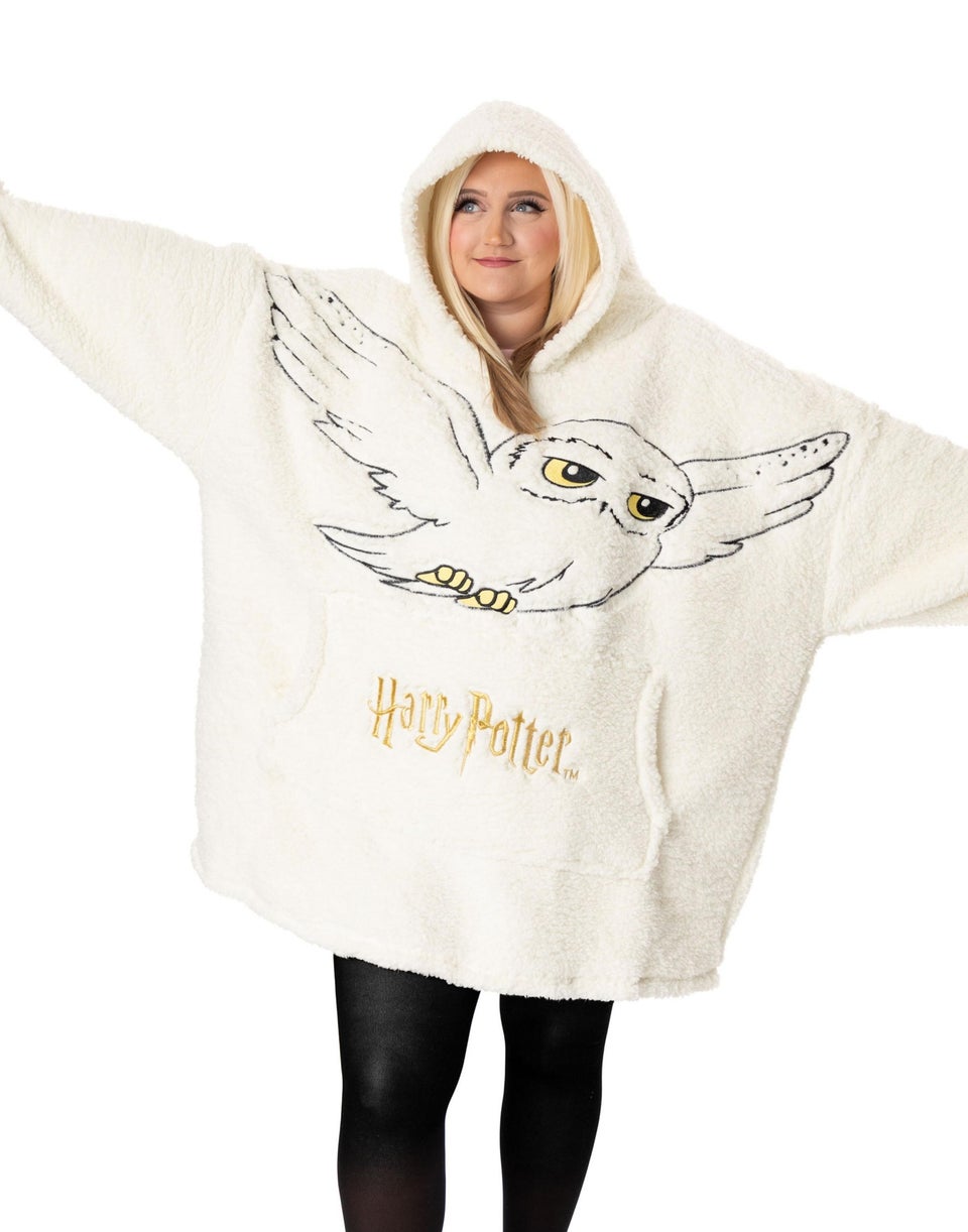 Vanilla Underground Harry Potter Adults Hedwig Blanket Beige Hoodie