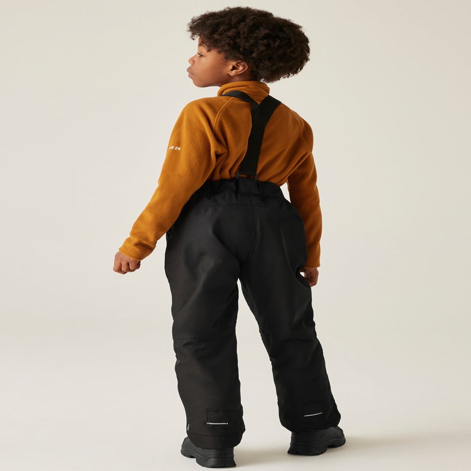 Dare2B Black Kids' Motive Waterproof Salopettes (3-16yrs)