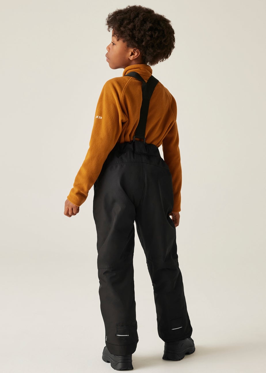 Dare2B Black Kids' Motive Waterproof Salopettes (3-16yrs)