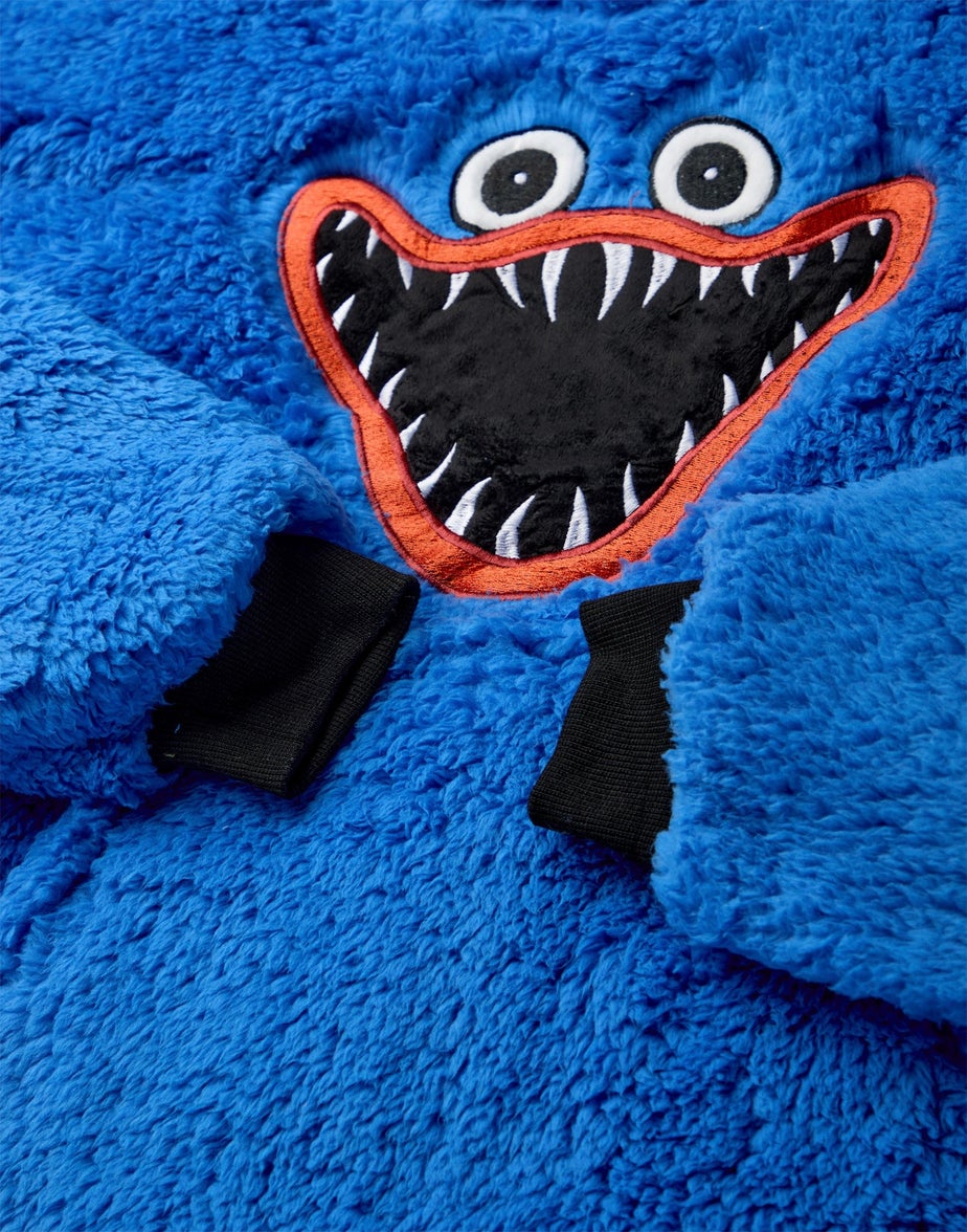 Vanilla Underground Poppy's Playtime Kids Character Embroidery Blanket Blue Hoodie