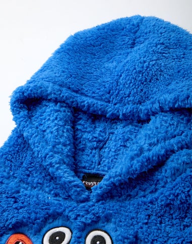Vanilla Underground Poppy's Playtime Kids Character Embroidery Blanket Blue Hoodie