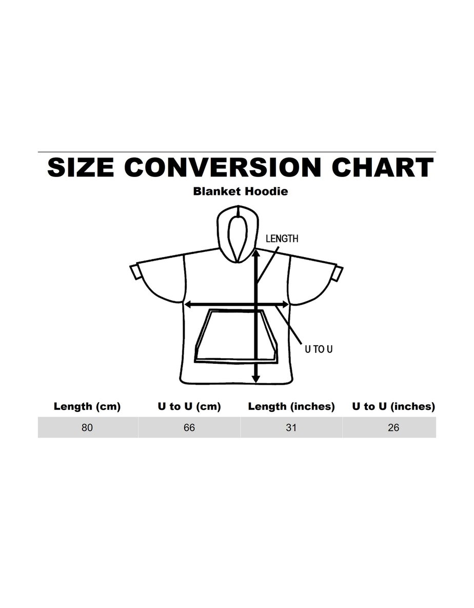 Vanilla Underground Poppy's Playtime Kids Character Embroidery Blanket Blue Hoodie